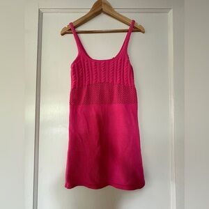 Hot Pink Knit Dress